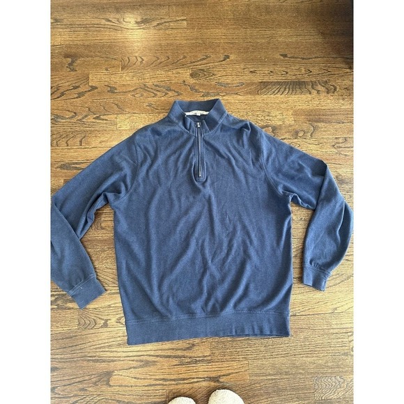 Peter Millar Other - Peter Millar Sweater Mens Large Blue Quarter Zip Pullover Golfer Outdoors